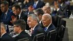 US President Joe Biden participates in Working Session of the Nato Summit at the Walter E Washington Convention Center in Washington, DC, on Thursday. (AFP) US President Joe Biden participates in Working Session of the Nato Summit at the Walter E Washington Convention Center in Washington, DC, on Thursday. (AFP)