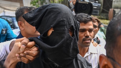Mihir Shah, the main accused in the Worli BMW hit-and-run case, was produced before a court on Wednesday in Mumbai,. (Raju Shinde/HT Photo) Mihir Shah, the main accused in the Worli BMW hit-and-run case, was produced before a court on Wednesday in Mumbai,. (Raju Shinde/HT Photo)