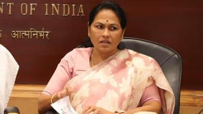 Shobha Karandlaje was inducted as a minister of state for micro, small and medium enterprises and labour & employment (X/ShobhaBJP) Shobha Karandlaje was inducted as a minister of state for micro, small and medium enterprises and labour & employment (X/ShobhaBJP)