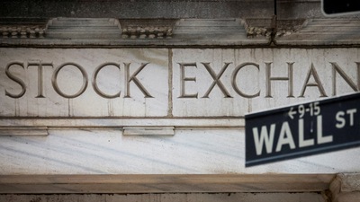 US stock market: The Wall Street entrance to the New York Stock Exchange (NYSE) is seen in New York City, US. (Reuters)