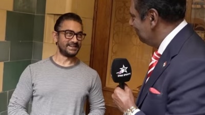 Aamir Khan at Wimbledon 2024 with Vijay Amritraj Aamir Khan at Wimbledon 2024 with Vijay Amritraj