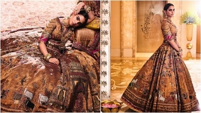 Isha looked stunning as ever as she played muse to fashion designer Delhi Vintage Co – a Delhi-based local designer house - and picked a lehenga for the ceremony. (Instagram/@dietsabya) Isha looked stunning as ever as she played muse to fashion designer Delhi Vintage Co – a Delhi-based local designer house - and picked a lehenga for the ceremony. (Instagram/@dietsabya)