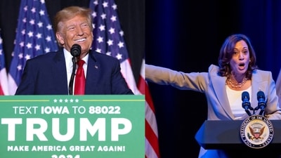 Former US president Donald Trump and incumbent vice president Kamala Harris. Former US president Donald Trump and incumbent vice president Kamala Harris.