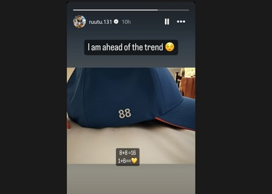 Ruturaj Gaikwad's "Thala for a reason" Instagram story