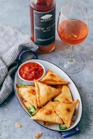Cheesy jalapeno samosas (My Food Story)