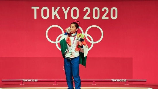 Mirabai Chanu won silver in women's 49kg weightlifting at Tokyo 2020. It was the first of a record seven medals that Indians would win in 2021. (PTI)
