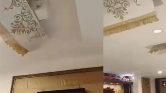 The unusual ceiling fan was spotted at a restaurant in Bengaluru.(X/@Bobbycal)