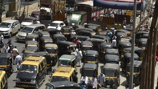 Unions representing public transport operators want the penalty to be waived. (Photo by Pramod Thakur/ Hindustan Times) (Hindustan Times)