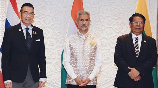 S Jaishankar said discussions at the trilateral meeting also focused on connectivity projects that are “crucial for the future of Bimstec”. (X/DrSJaishankar)