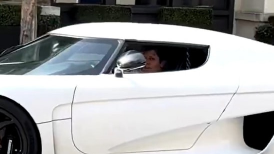Sam Altman was filmed driving a Koenigsegg Regera.(X/@Hamptonism)