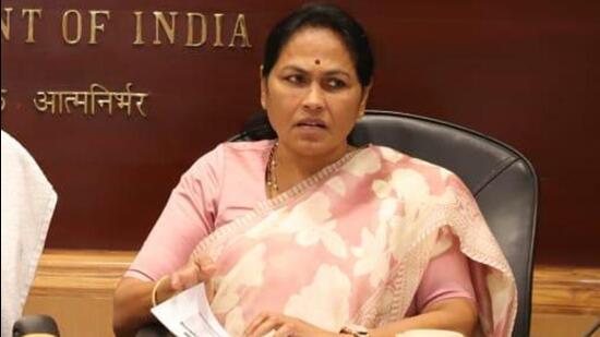 Shobha Karandlaje was inducted as a minister of state for micro, small and medium enterprises and labour & employment (X/ShobhaBJP)