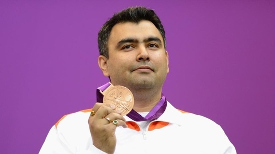Gagan Narang won bronze in men's 10m air rifle at the London Olympics (Getty Images)