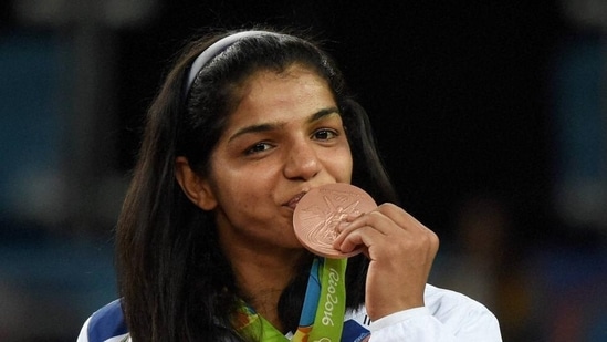 India endured a stunning barren run at them 2016 Rio Olympics after their record medal haul in London and this was ended by Sakshi Malik, who won bronze in women's 58kg wrestling. She thus became the first female wrestler from India to win an Olympic medal.(PTI)