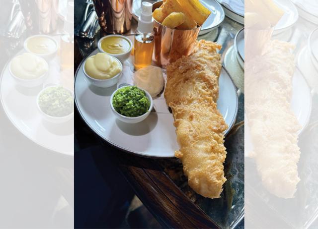 The test of a good fried fish, according to Blumenthal, is the crispy outside and steamed fish inside. The test of a good fried fish, according to Blumenthal, is the crispy outside and steamed fish inside.