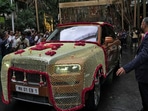 Anant Ambani leaving for the Jio Centre in Mumbai’s BKC in his Rolls-Royce. Anant Ambani leaving for the Jio Centre in Mumbai’s BKC in his Rolls-Royce.