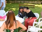 Mothers of children who committed suicide discuss during a meeting of Le Point Rose, an association helping parents of deceased children which organises Mothers of children who committed suicide discuss during a meeting of Le Point Rose, an association helping parents of deceased children which organises