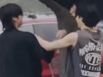 Jimin and Jungkook in stills from Are You Sure trailer. Jimin and Jungkook in stills from Are You Sure trailer.