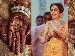A closer look at Nita Ambani's mehendi for her son Anant's wedding. A closer look at Nita Ambani's mehendi for her son Anant's wedding.
