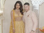 Priyanka Chopra and Nick Jonas arrive at Anant Ambani's wedding venue. Priyanka Chopra and Nick Jonas arrive at Anant Ambani's wedding venue.