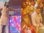 Ranveer Singh, Priyanka Chopra dancing at Anant Ambani's wedding. Ranveer Singh, Priyanka Chopra dancing at Anant Ambani's wedding.