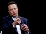 Elon Musk, CEO of SpaceX and Tesla and owner of X, formerly known as Twitter, gestures as he attends a conference in Paris, France.