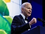 U.S. President Joe Biden delivers remarks at the Asian Pacific American Institute for Congressional Studies' 30th Annual Gala, at the Walter E. Washington Convention Center in Washington, U.S., May 14, 2024. REUTERS/Evelyn Hockstein/File Photo