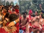 Isha Ambani dances with Bollywood stars during Anant Ambani's baraat ceremony. Isha Ambani dances with Bollywood stars during Anant Ambani's baraat ceremony.