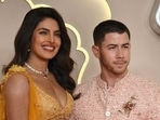 Make some noise for the Desi Girl! Priyanka Chopra arrived at the wedding with husband Nick Jonas and posed for photographs.