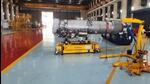 A GE F404 engine at an HAL facility in Bengaluru (Rahul Singh/HT Photo) A GE F404 engine at an HAL facility in Bengaluru (Rahul Singh/HT Photo)