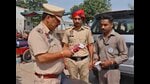 Action comes after chief secretary pulled up officials of state police over inaction against violators. (HT Photo) Action comes after chief secretary pulled up officials of state police over inaction against violators. (HT Photo)