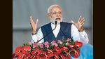 Mumbai, India - January 19, 2023: Prime Minister Narendra Modi along with Maharashtra Chief Minister Eknath Shinde and Deputy Chief Minister Devendra Fadnavis launches projects from MMRDA Grounds, at Bandra-Kurla Complex (BKC), Bandra (East), in Mumbai, India, on Thursday, January 19, 2023. (Photo by Satish Bate/Hindustan Times) (Satish Bate/HT PHOTO) Mumbai, India - January 19, 2023: Prime Minister Narendra Modi along with Maharashtra Chief Minister Eknath Shinde and Deputy Chief Minister Devendra Fadnavis launches projects from MMRDA Grounds, at Bandra-Kurla Complex (BKC), Bandra (East), in Mumbai, India, on Thursday, January 19, 2023. (Photo by Satish Bate/Hindustan Times) (Satish Bate/HT PHOTO)