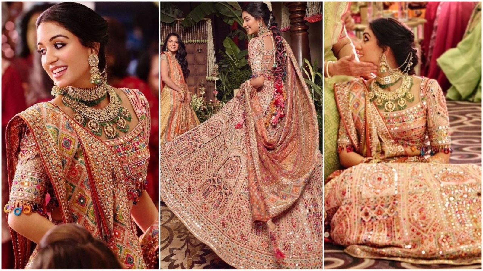 Radhika Merchant’s mirror-embellished lehenga by Tarun Tahiliani sets the ultimate bridal fashion inspiration: Pics