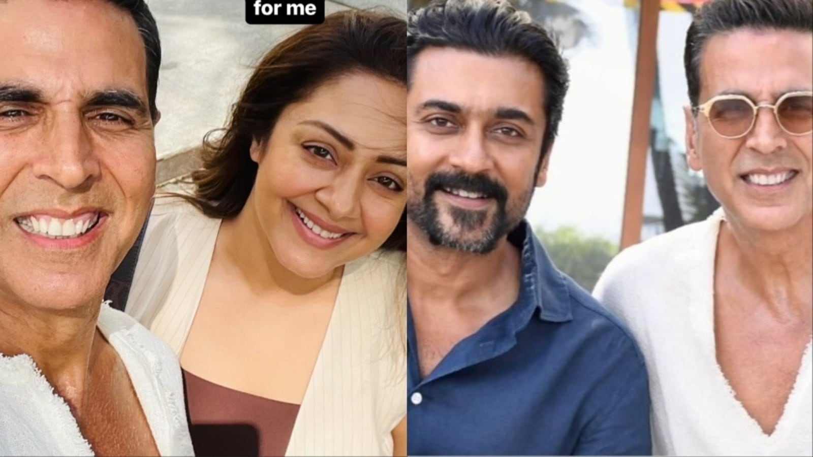 Jyotika recalls having Akshay Kumar ‘poster as a teenager’, Suriya thanks him for choosing Sarfira as his 150th film