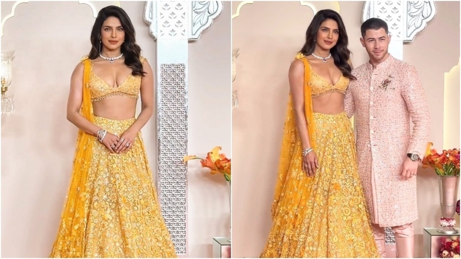 Priyanka Chopra, Nick Jonas bring Barbie and Ken energy in pastel ethnics to Anant Ambani's baraat: Pics