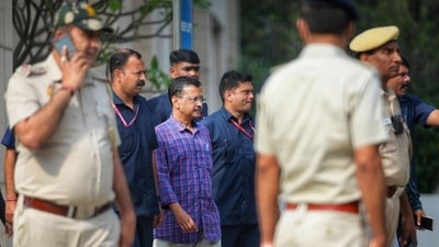 Delhi chief minister Arvind Kejriwal at a Delhi court. (HT/File ) Delhi chief minister Arvind Kejriwal at a Delhi court. (HT/File )