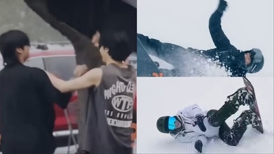 Jimin and Jungkook in stills from Are You Sure trailer. Jimin and Jungkook in stills from Are You Sure trailer.