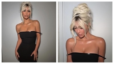 Kim Kardashian is an absolute bombshell in this simple off-shoulder, figure-hugging black dress. With notably no accessories, she kept all eyes on her attire. Her platinum hair updo adds a dramatic touch to her simple yet striking look. Minimalism has never looked this hot! (Instagram/@kimkardashian)