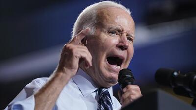 President Joe Biden speaks during a rally at Richard Montgomery High School in 2022. (AP) President Joe Biden speaks during a rally at Richard Montgomery High School in 2022. (AP)