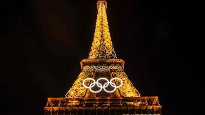 The Olympic Rings on The Eiffel Tower in Paris ahead of the forthcoming 2024 Paris Olympic Games. (AFP) The Olympic Rings on The Eiffel Tower in Paris ahead of the forthcoming 2024 Paris Olympic Games. (AFP)