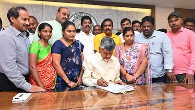 The chief minister began his rule by signing files on five crucial decisions to fulfil poll promises (PTI) The chief minister began his rule by signing files on five crucial decisions to fulfil poll promises (PTI)