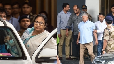 Anant Ambani, Radhika Merchant wedding: West Bengal chief minister Mamata Banerjee and former Bihar CM Lalu Prasad arrive in Mumbai. Anant Ambani, Radhika Merchant wedding: West Bengal chief minister Mamata Banerjee and former Bihar CM Lalu Prasad arrive in Mumbai.