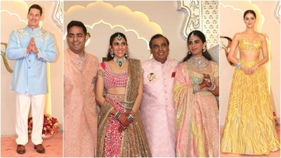 Anant Ambani and Radhika Merchant will tie the knot today. Mukesh Ambani, Isha Ambani, Akash Ambani, Shloka Mehta, Anand Piramal, and guests, including Ananya Panday, John Cena, Sara Ali Khan, and others have started arriving at Jio World Centre to attend the grand ceremony. See who are the best-dressed celebrities. (HT Photo/Varinder Chawla) Anant Ambani and Radhika Merchant will tie the knot today. Mukesh Ambani, Isha Ambani, Akash Ambani, Shloka Mehta, Anand Piramal, and guests, including Ananya Panday, John Cena, Sara Ali Khan, and others have started arriving at Jio World Centre to attend the grand ceremony. See who are the best-dressed celebrities. (HT Photo/Varinder Chawla)