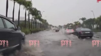 The heavy rains have not only caused issues on ground, but have also led to air traffic congestion. (PTI) The heavy rains have not only caused issues on ground, but have also led to air traffic congestion. (PTI)