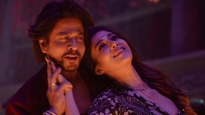 SRK and Nayanthara in a still from Jawan SRK and Nayanthara in a still from Jawan