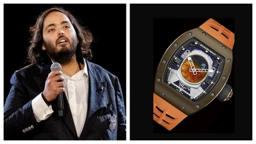 Anant Ambani's luxurious watch. (File photo) Anant Ambani's luxurious watch. (File photo)