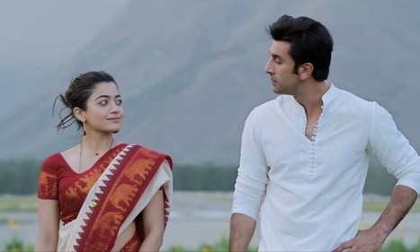 Rashmika Mandanna and Ranbir Kapoor in a still from Animal Rashmika Mandanna and Ranbir Kapoor in a still from Animal