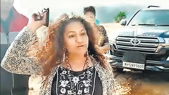 A video of her mother Manorama brandishing a firearm and purportedly threatening villagers in Mulshi taluka, Pune district, started doing the rounds on social media.