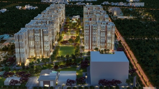 Brigade Group has launched a new housing tower comprising 948 single-bedroom apartments in its 50-acre township near Bengaluru airport(Brigade Group) Brigade Group has launched a new housing tower comprising 948 single-bedroom apartments in its 50-acre township near Bengaluru airport(Brigade Group)