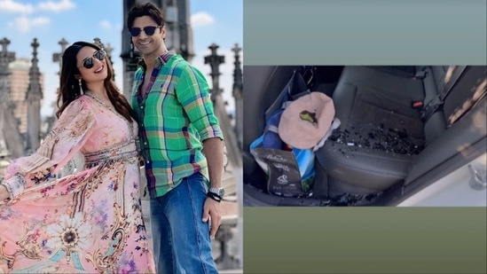 Divyanka Tripathi, Vivek post video of damaged car after passports, cash stolen in Italy; share their ‘current status’