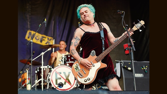 Fat Mike and the band perform in Vancouver in 2019. Fans will miss his banter, eclectic cross-dressing, and his willingness to live the punk ethos of challenging norms and being true to oneself. (Getty Images)